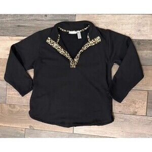 Viv & Lou Black Leopard Savanah Pullover